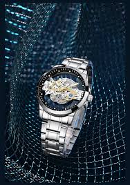 Luxury Automatic Skeleton Watch – Premium Stainless Steel Men’s Wristwatch